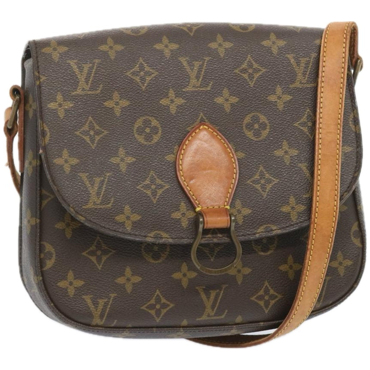 LOUIS VUITTON Monogram Saint Cloud GM Shoulder Bag M51242 LV Auth yk10719