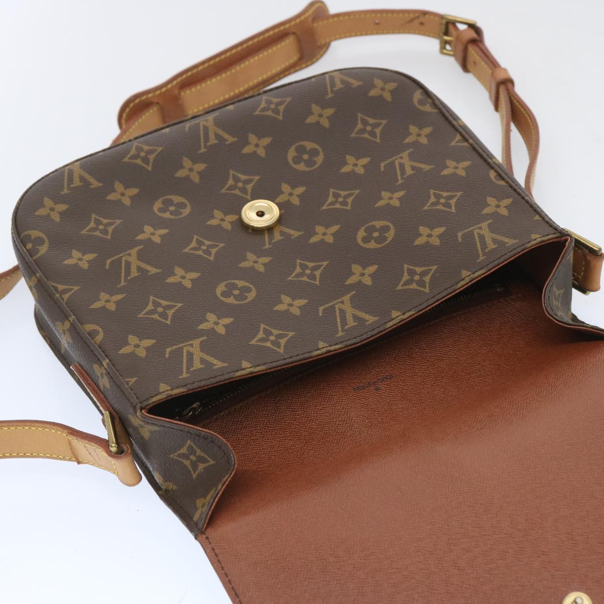 LOUIS VUITTON Monogram Saint Cloud GM Shoulder Bag M51242 LV Auth yk10729