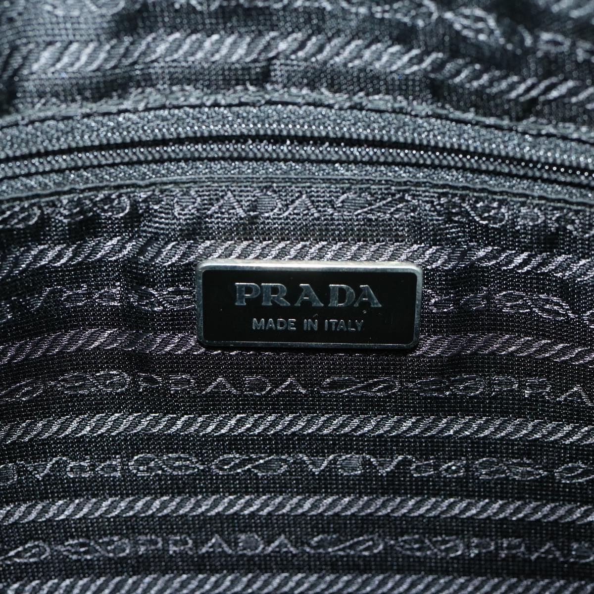 PRADA Shoulder Bag Nylon Black Auth yk10731