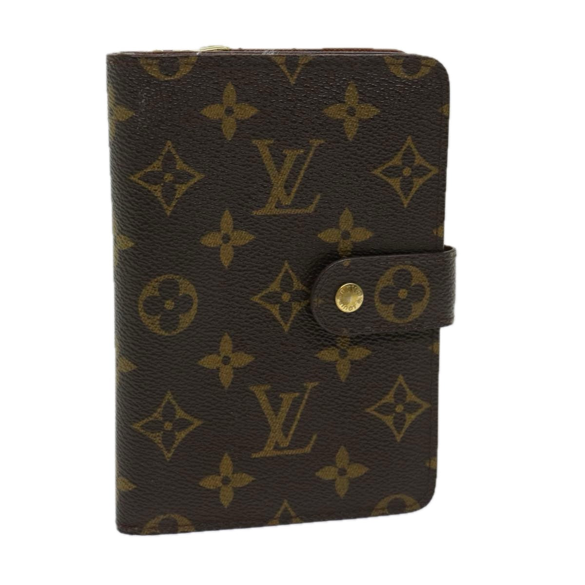 LOUIS VUITTON Monogram Porto Papie Zip Wallet M61207 LV Auth yk10735