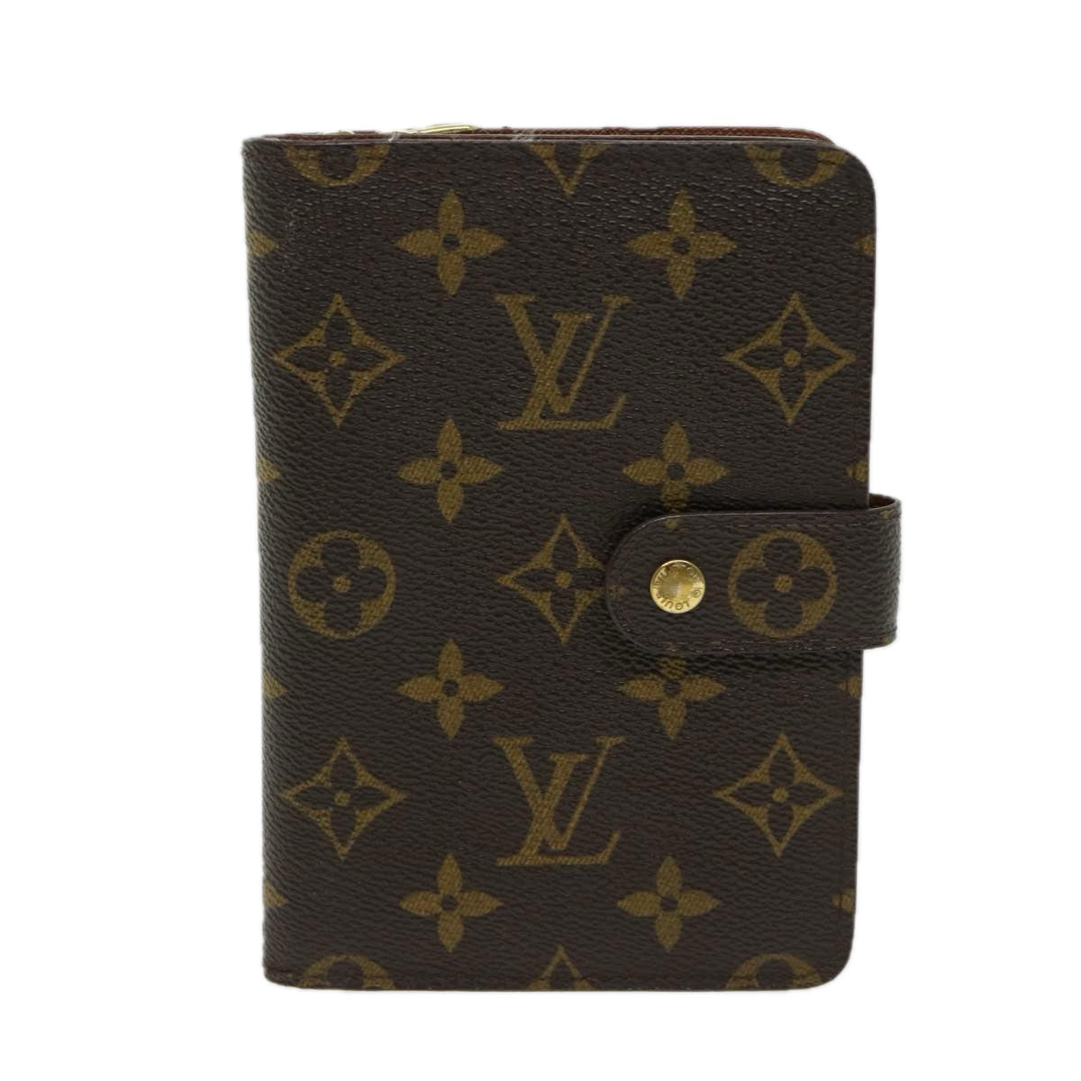 LOUIS VUITTON Monogram Porto Papie Zip Wallet M61207 LV Auth yk10735 - 0