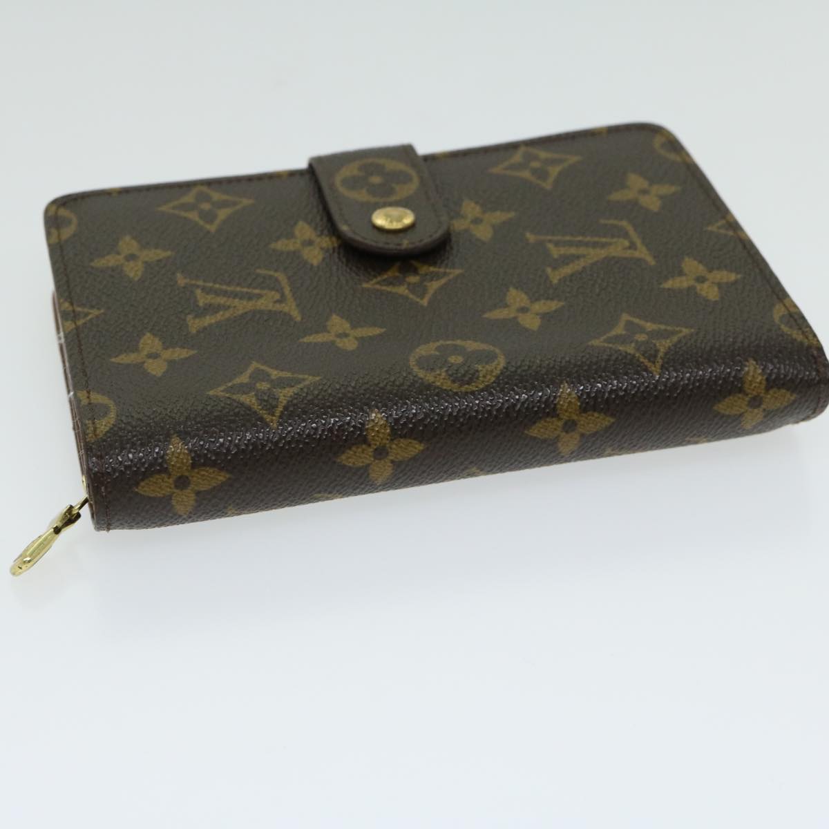 LOUIS VUITTON Monogram Porto Papie Zip Wallet M61207 LV Auth yk10735