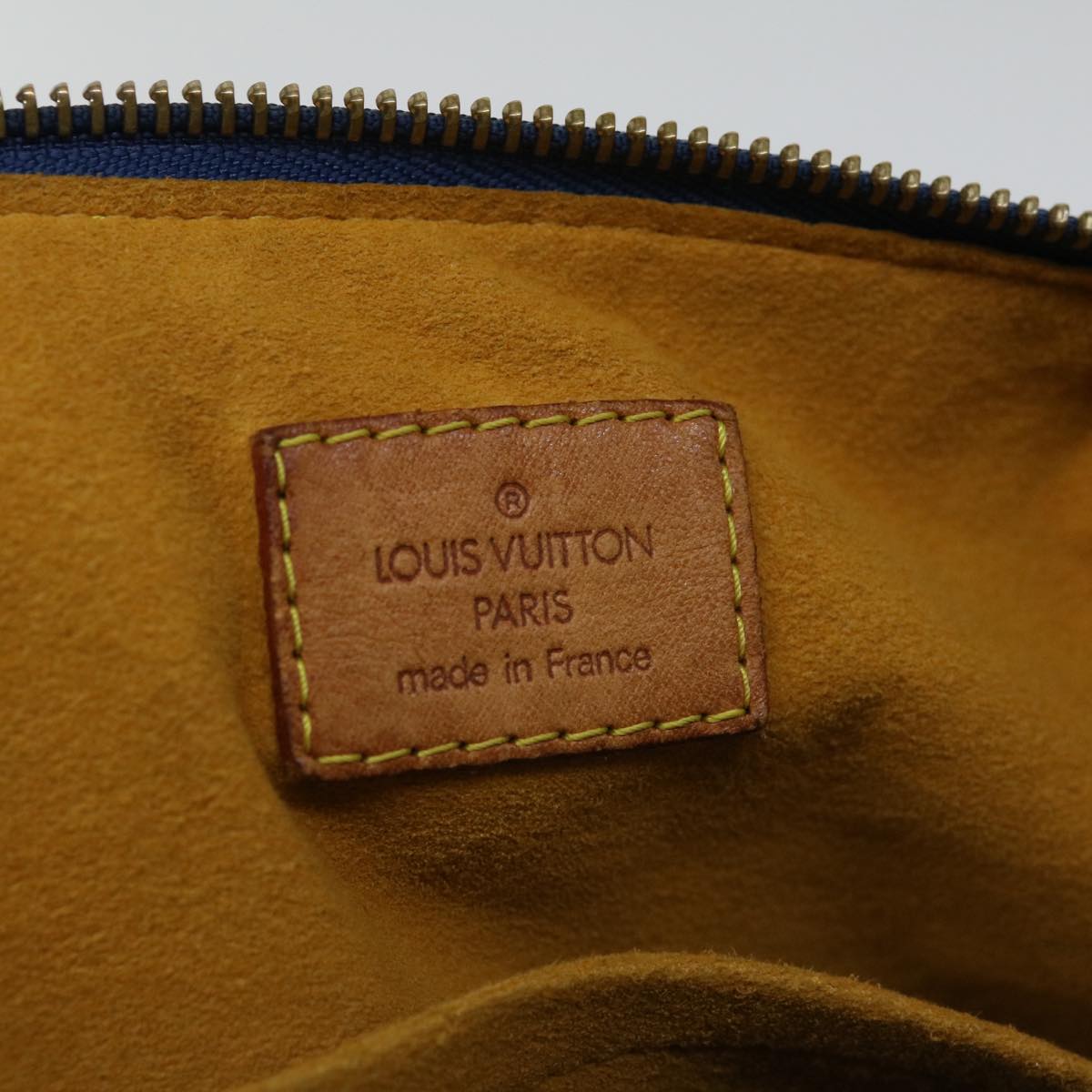 LOUIS VUITTON Monogram Denim Buggy GM Shoulder Bag Blue M95048 LV Auth yk10754