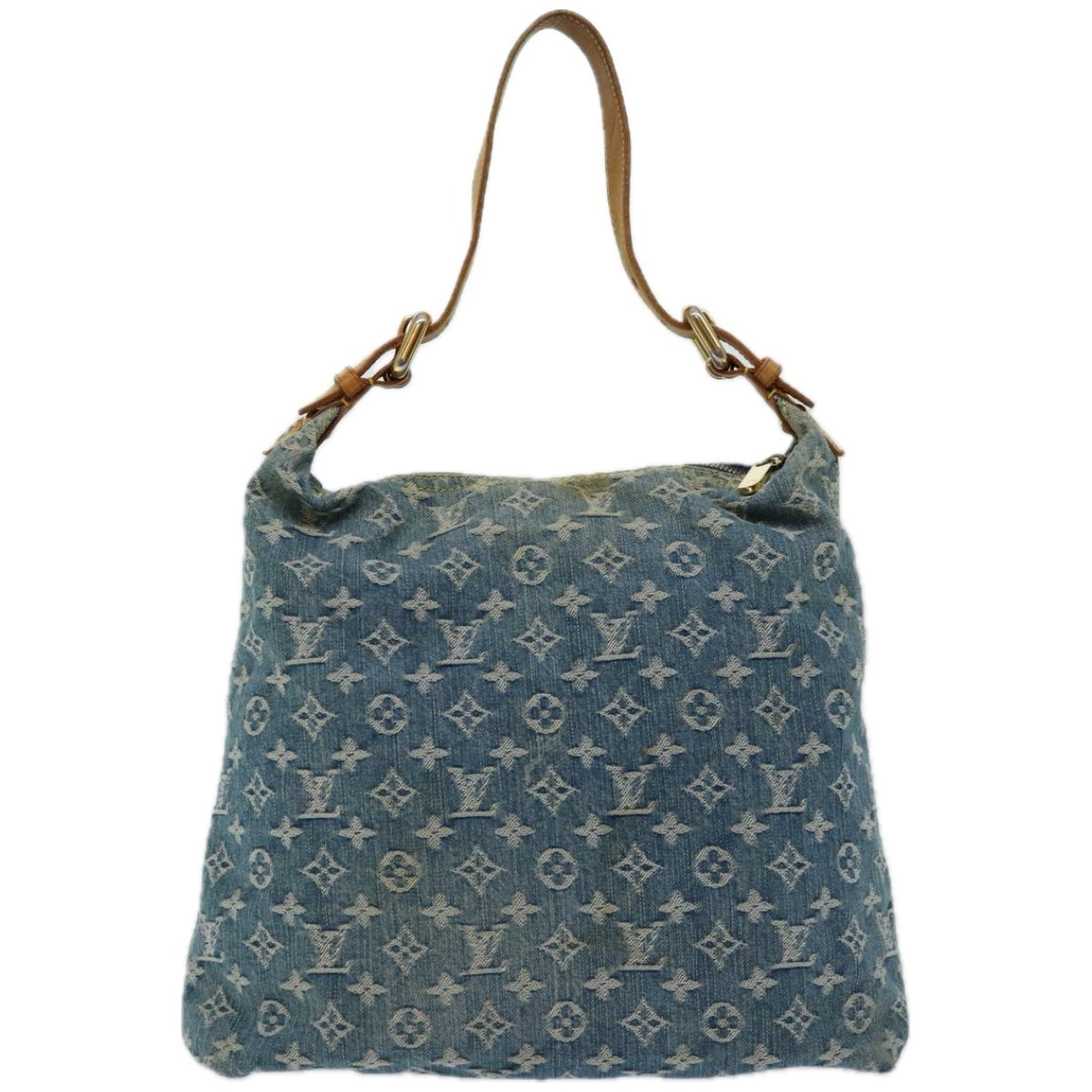 LOUIS VUITTON Monogram Denim Buggy GM Shoulder Bag Blue M95048 LV Auth yk10754 - 0