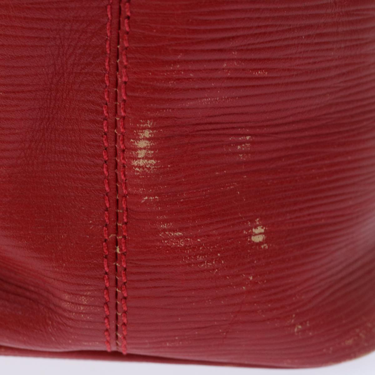 FENDI Shoulder Bag Leather Red Auth yk10770
