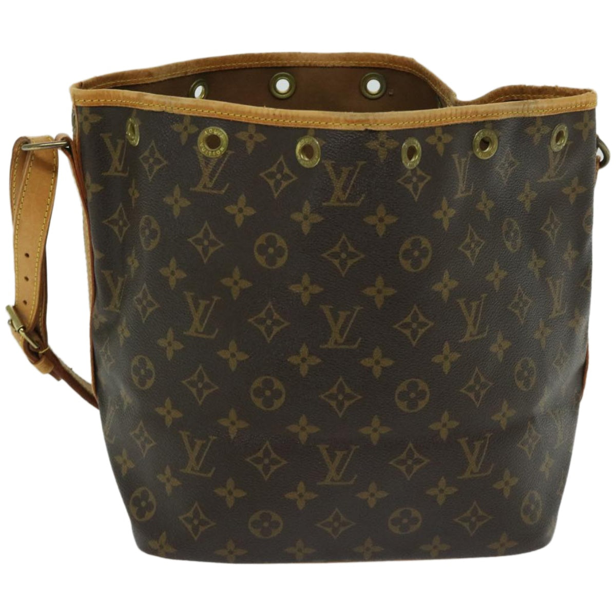 LOUIS VUITTON Monogram Petit Noe Shoulder Bag M42226 LV Auth yk10792