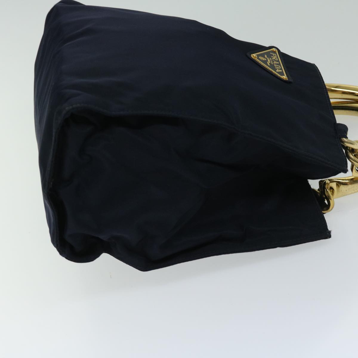 PRADA Hand Bag Nylon Navy Auth yk10804
