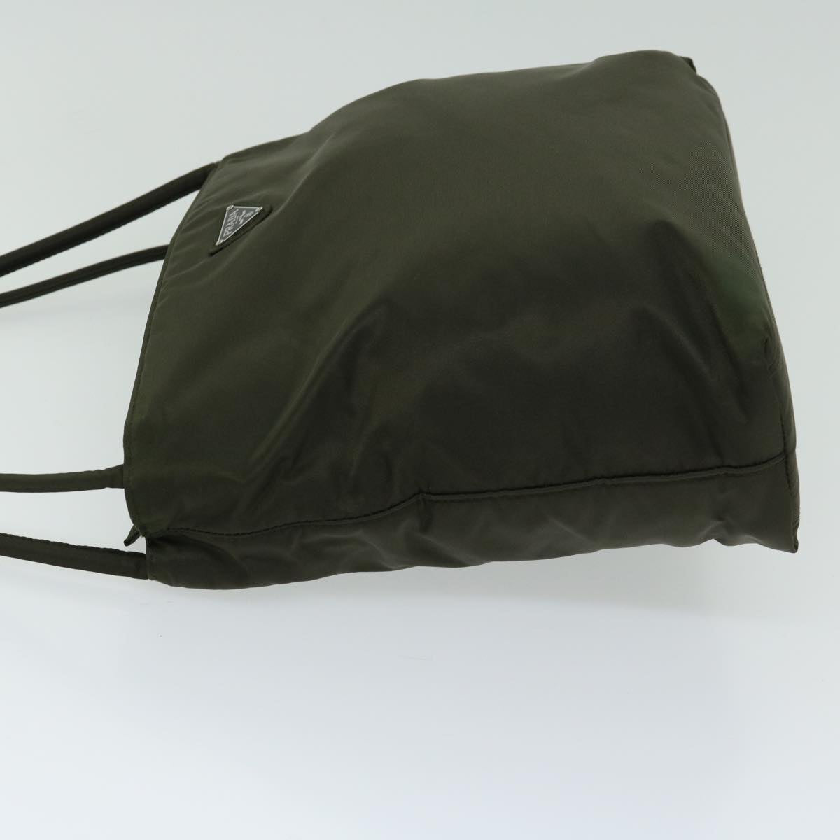 PRADA Shoulder Bag Nylon Khaki Auth yk10807