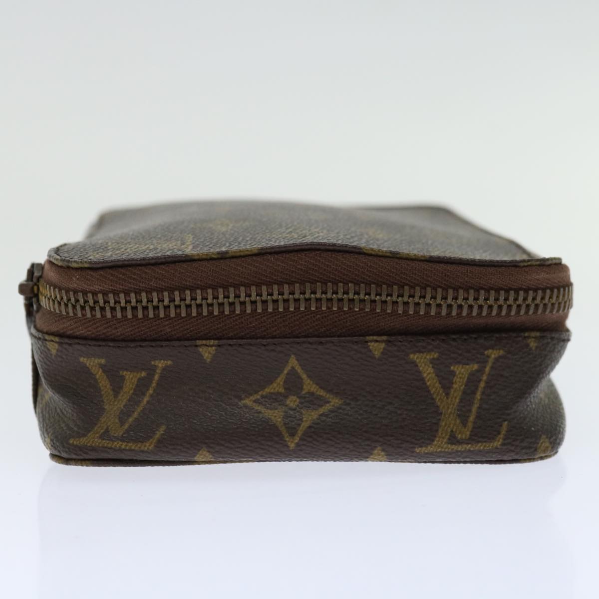 LOUIS VUITTON Monogram Poche Monte Carlo Jewelry Box Vintage M47352 Auth yk10813