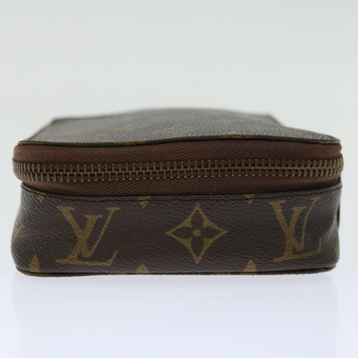 LOUIS VUITTON Monogram Poche Monte Carlo Jewelry Box Vintage M47352 Auth yk10813