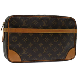 LOUIS VUITTON Monogram Compiegne 28 Clutch Bag M51845 LV Auth yk10835