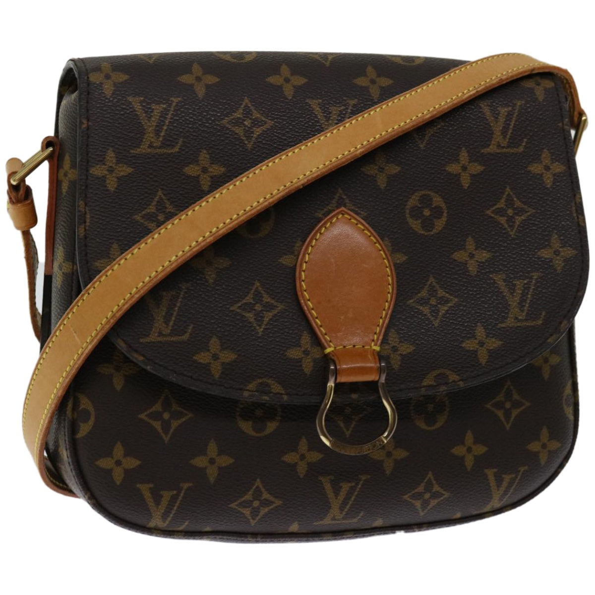 LOUIS VUITTON Monogram Saint Cloud GM Shoulder Bag M51242 LV Auth yk10837