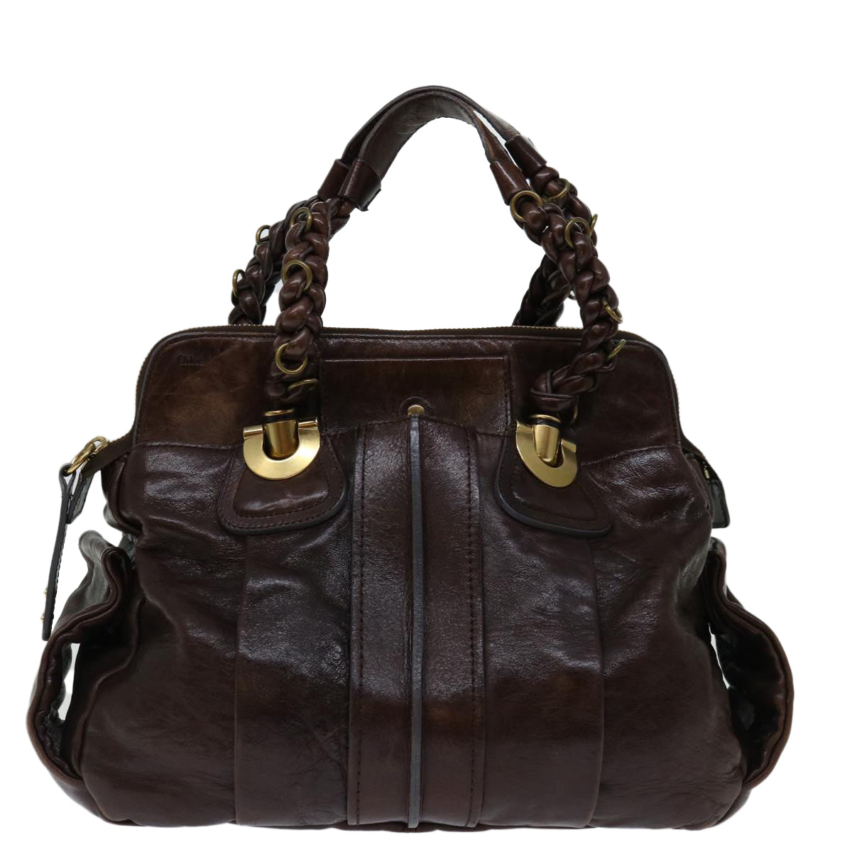 Chloe Hand Bag Leather Brown Auth yk10845 - 0