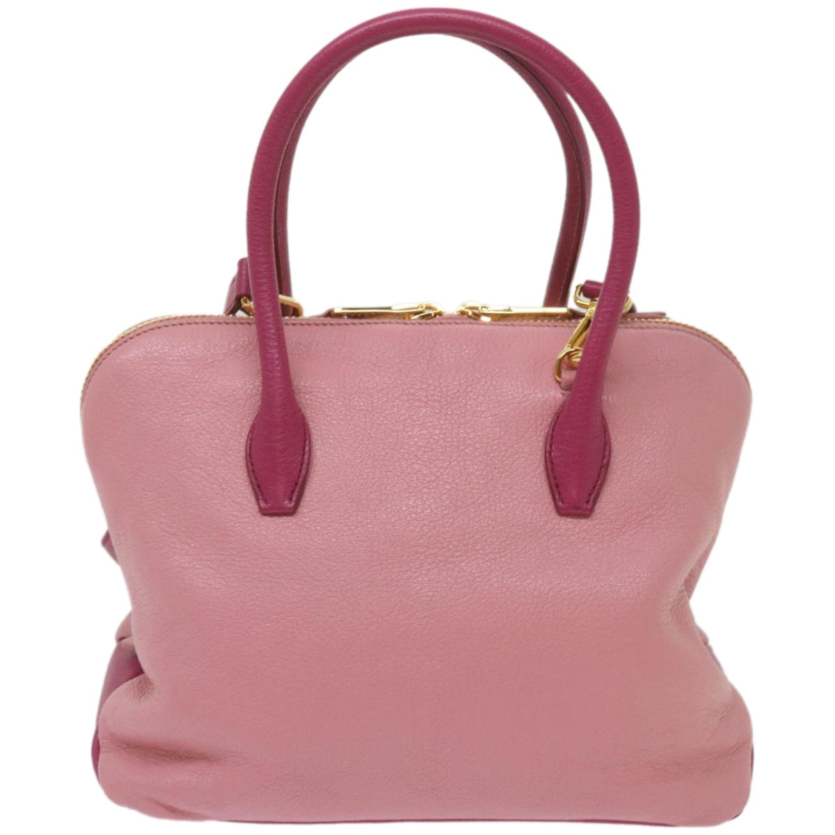 Miu Miu Hand Bag Leather 2way Pink Auth yk10851 - 0