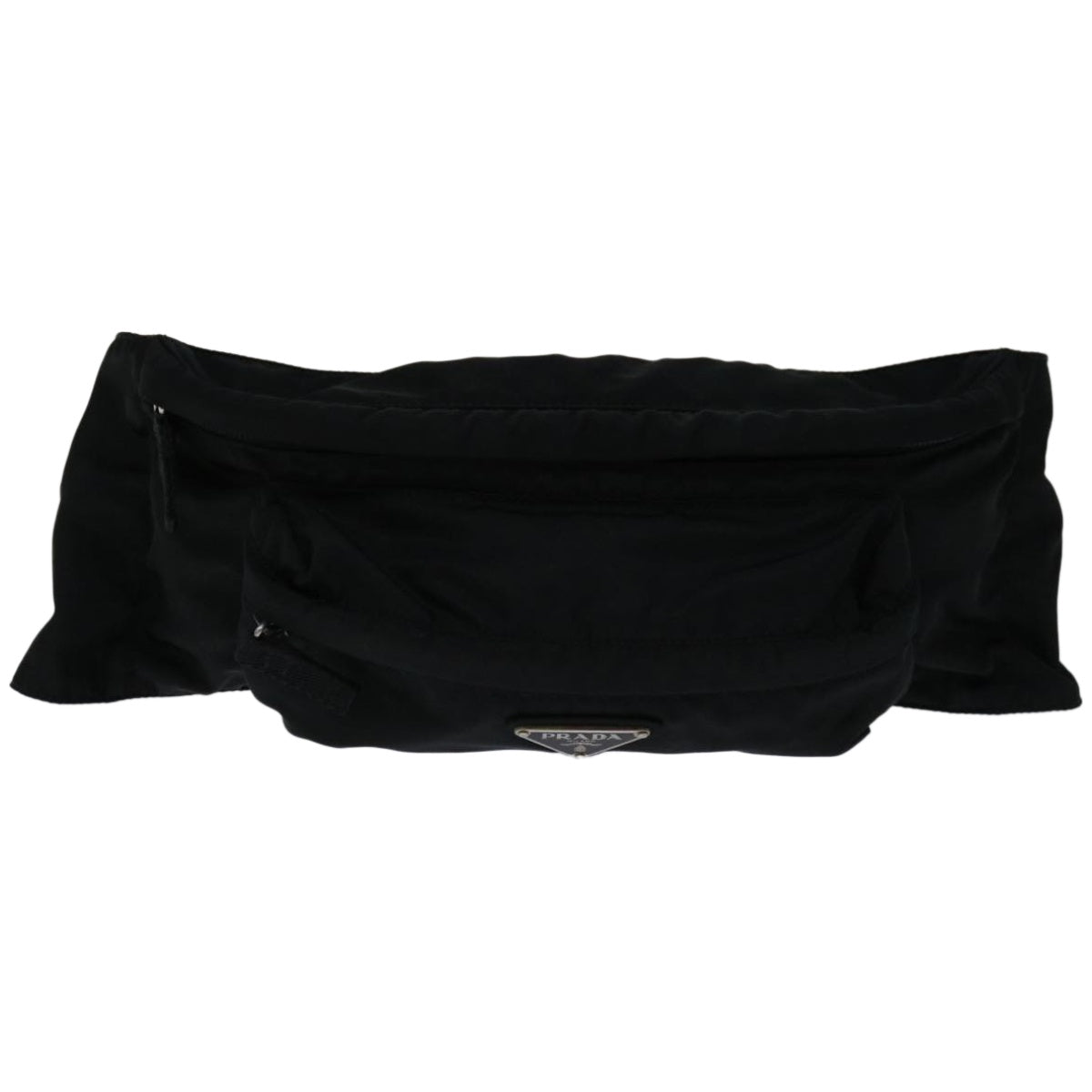 PRADA Waist bag Nylon Black Auth yk10859 - 0