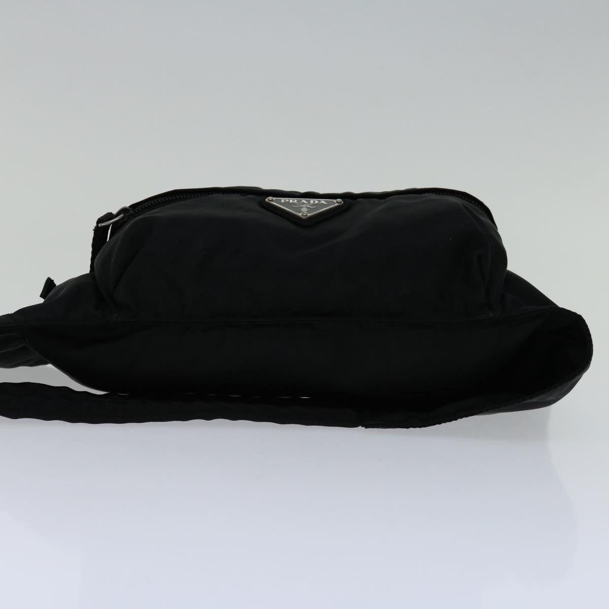 PRADA Waist bag Nylon Black Auth yk10859