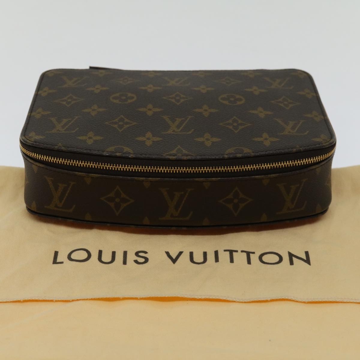 LOUIS VUITTON Monogram Poche Monte Carlo Jewelry Box M47352 LV Auth yk10864