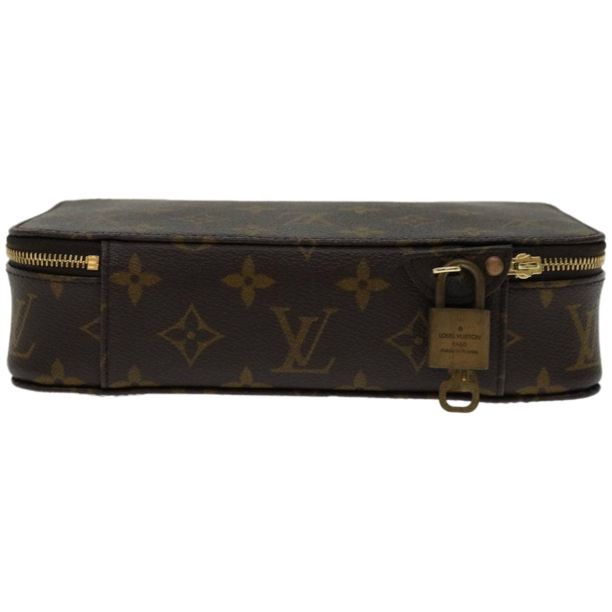 LOUIS VUITTON Monogram Poche Monte Carlo Jewelry Box M47352 LV Auth yk10864 - 0