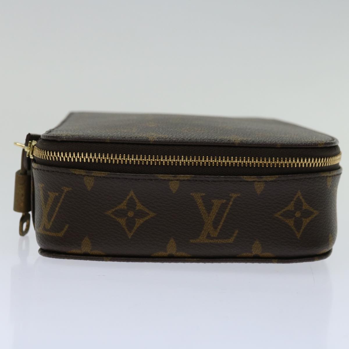 LOUIS VUITTON Monogram Poche Monte Carlo Jewelry Box M47352 LV Auth yk10864