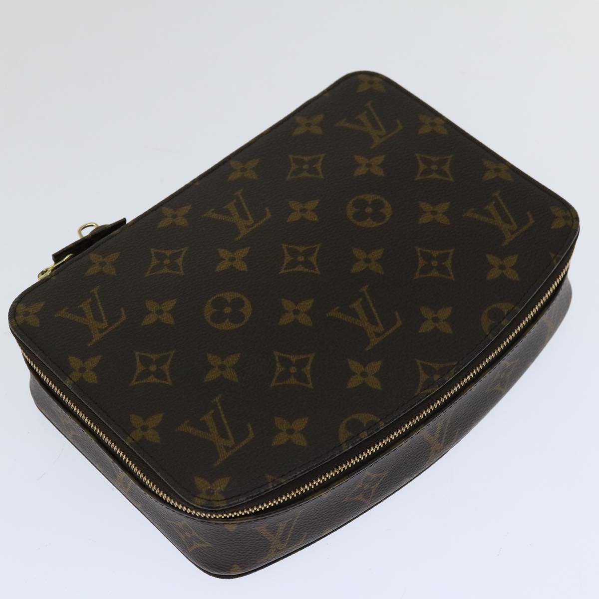 LOUIS VUITTON Monogram Poche Monte Carlo Jewelry Box M47352 LV Auth yk10864