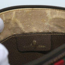 GUCCI GG Canvas Web Sherry Line Shoulder Bag Red Beige 904 02 047 Auth yk10868-9