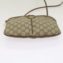 GUCCI GG Canvas Web Sherry Line Shoulder Bag Red Beige 904 02 047 Auth yk10868-5