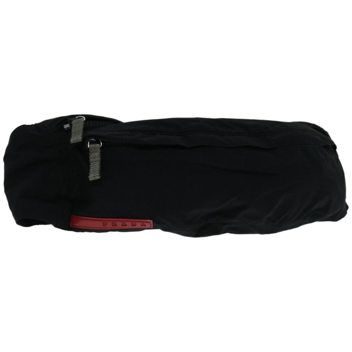 PRADA Sports Waist bag Nylon Black Auth yk10877