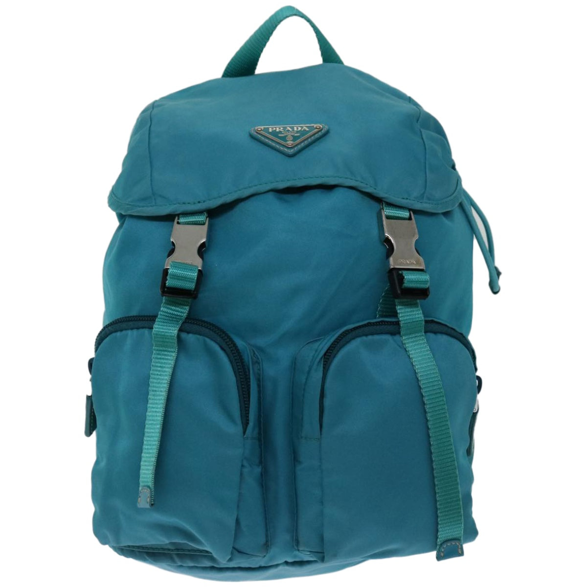 PRADA Backpack Nylon Blue Auth yk10937