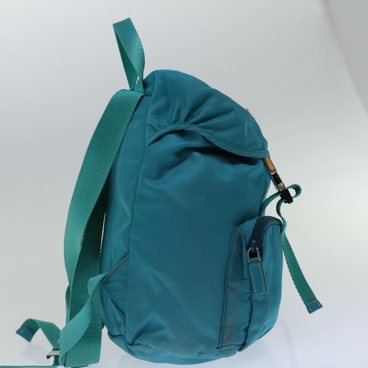 PRADA Backpack Nylon Blue Auth yk10937