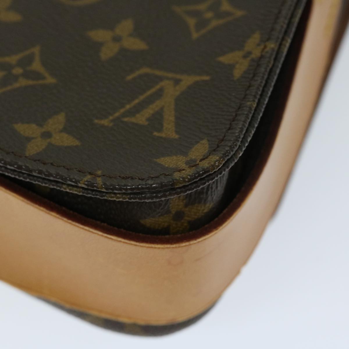 LOUIS VUITTON Monogram Cartouchiere MM Shoulder Bag M51253 LV Auth yk10948