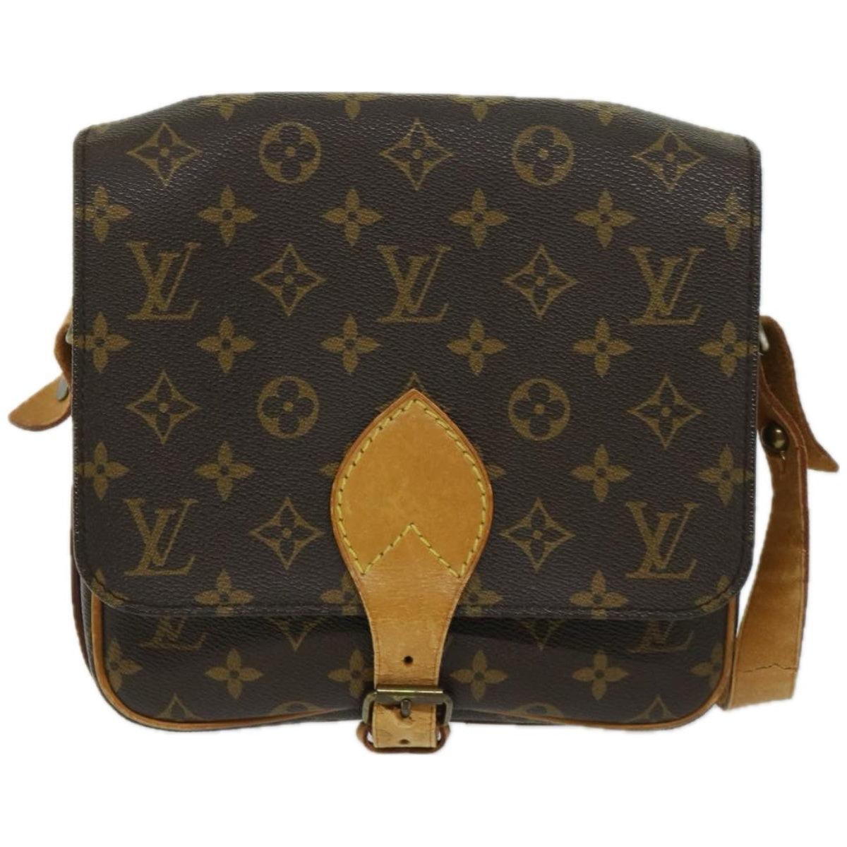 LOUIS VUITTON Monogram Cartouchiere MM Shoulder Bag M51253 LV Auth yk10948