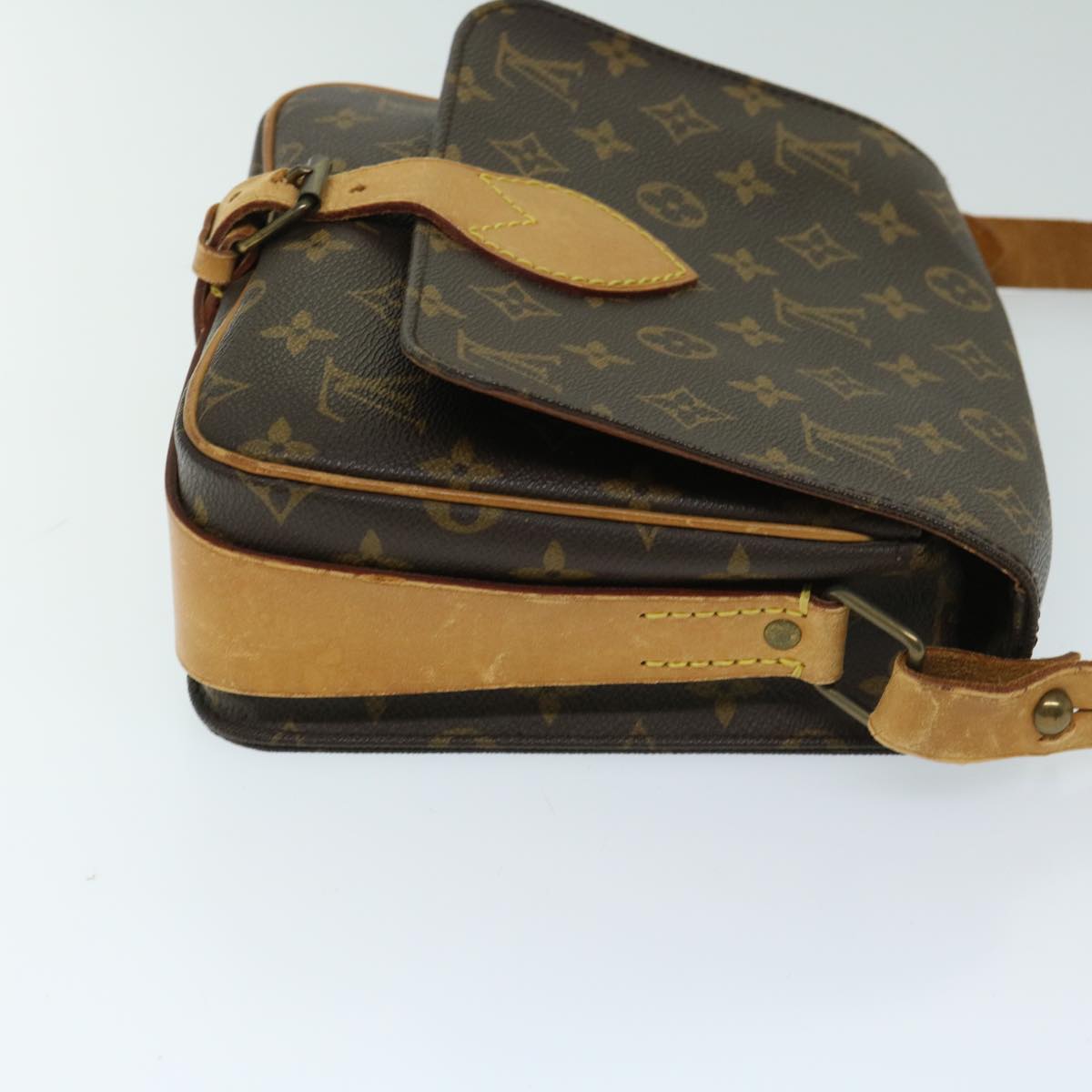 LOUIS VUITTON Monogram Cartouchiere MM Shoulder Bag M51253 LV Auth yk10948