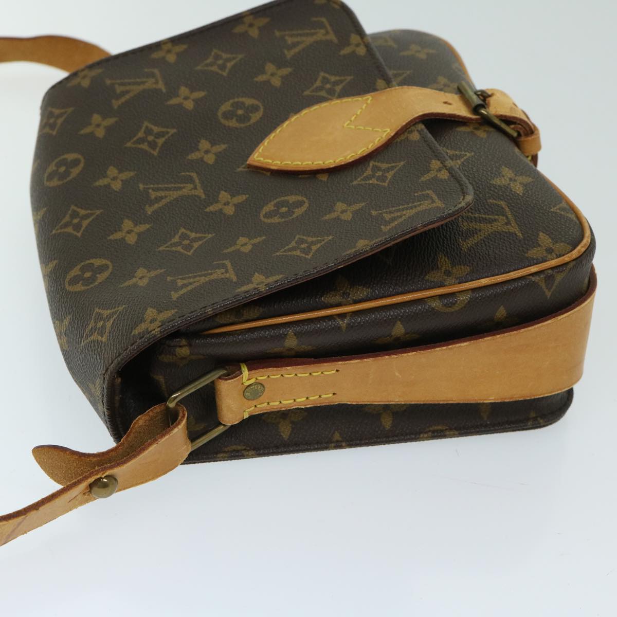 LOUIS VUITTON Monogram Cartouchiere MM Shoulder Bag M51253 LV Auth yk10948