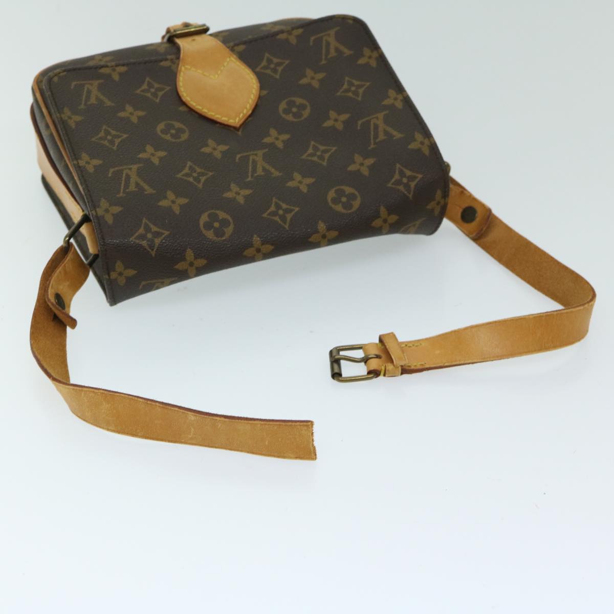 LOUIS VUITTON Monogram Cartouchiere MM Shoulder Bag M51253 LV Auth yk10948