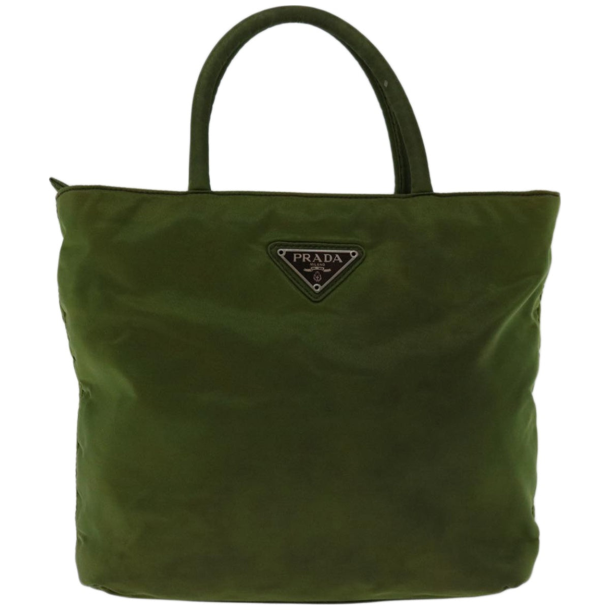 PRADA Hand Bag Nylon Green Auth yk10958 - 0
