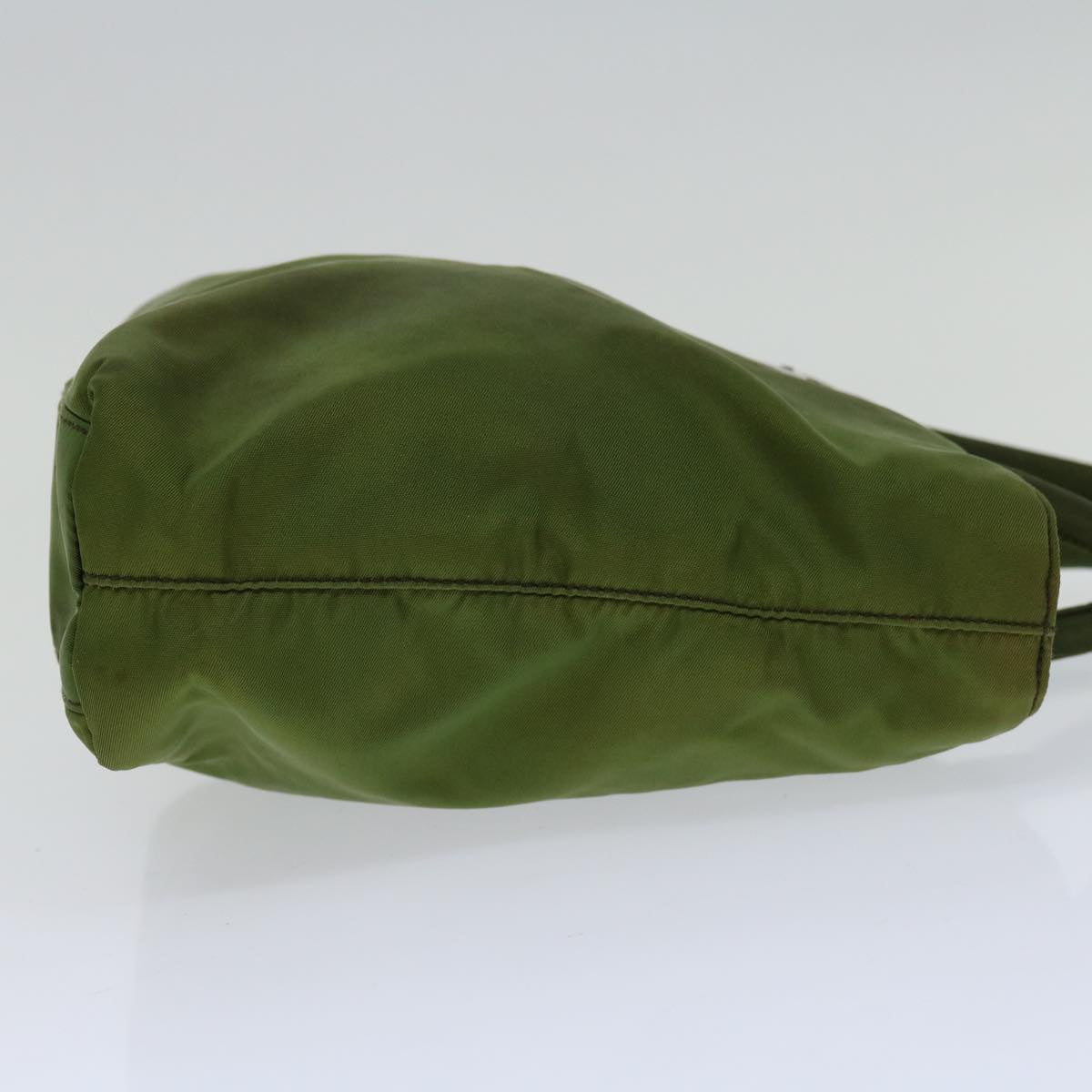 PRADA Hand Bag Nylon Green Auth yk10958