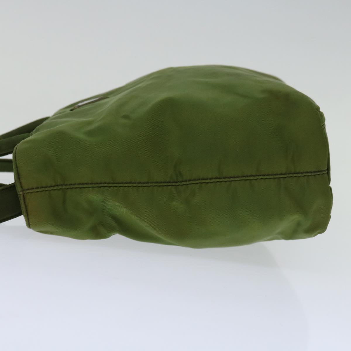 PRADA Hand Bag Nylon Green Auth yk10958