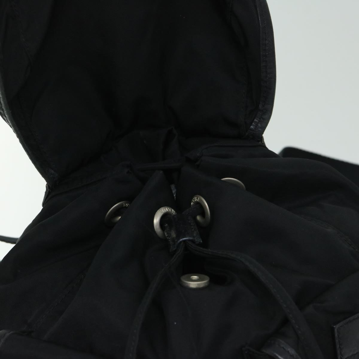 PRADA Backpack Nylon Black Auth yk10964