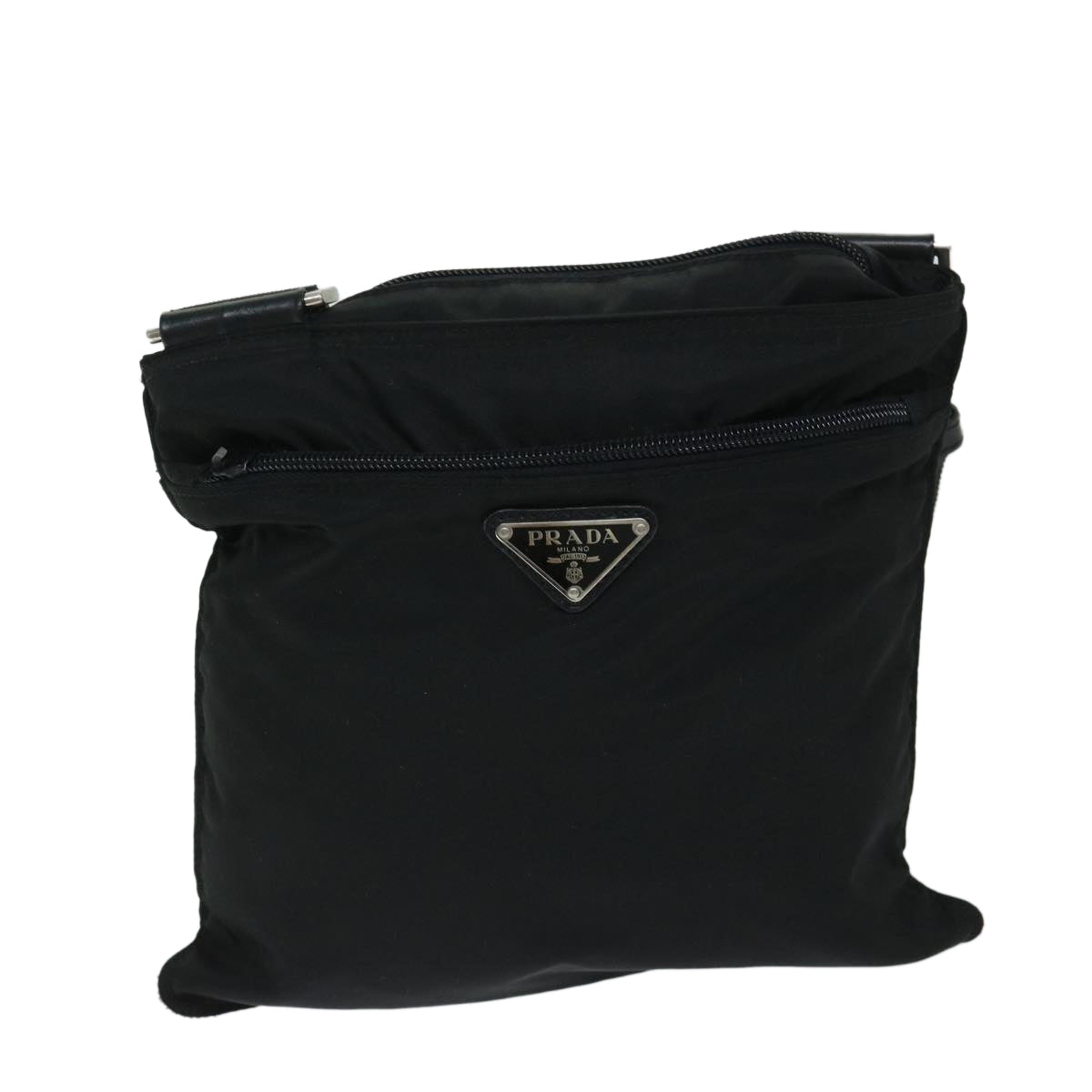PRADA Shoulder Bag Nylon Black Auth yk10966 - 0