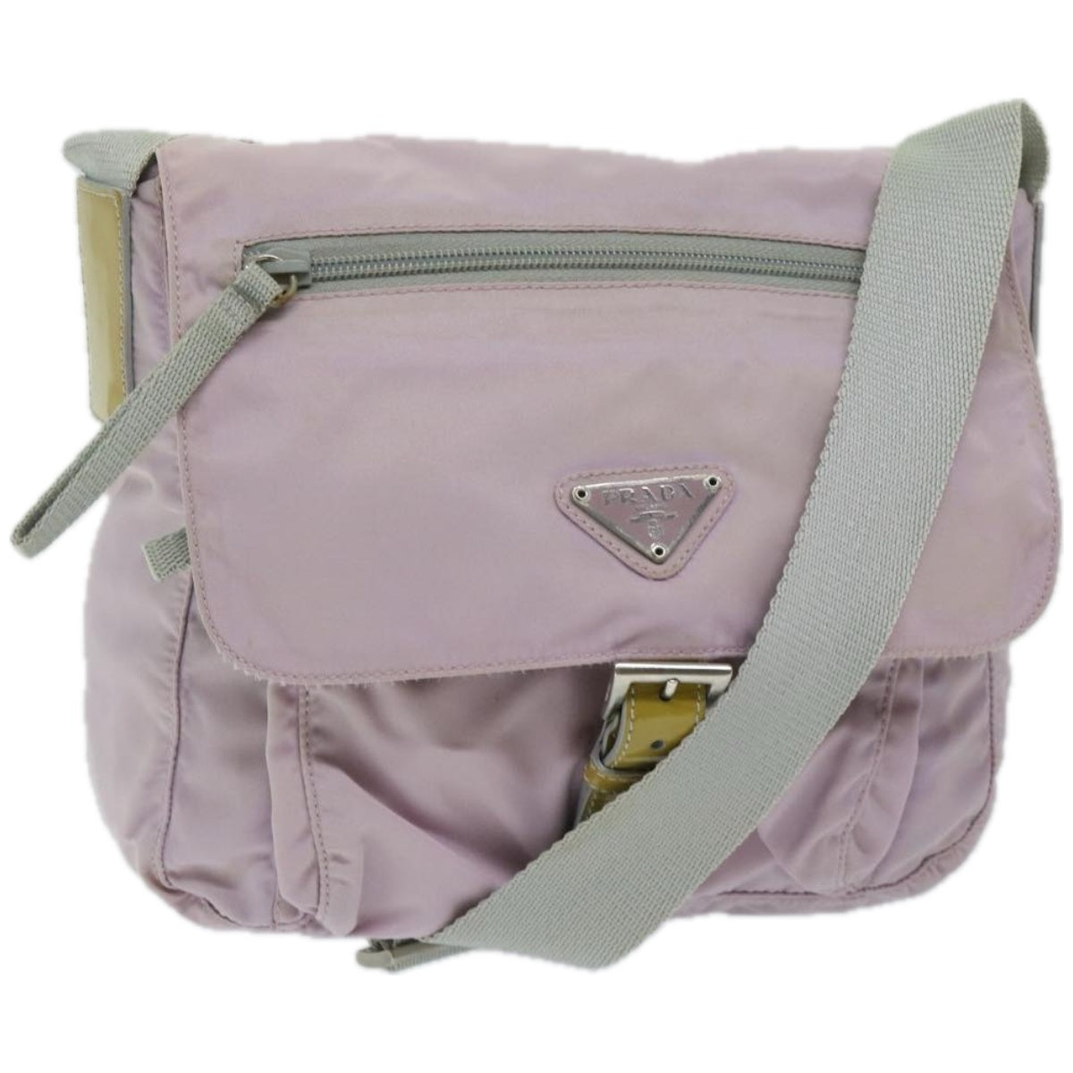 PRADA Shoulder Bag Nylon Pink Auth yk10971