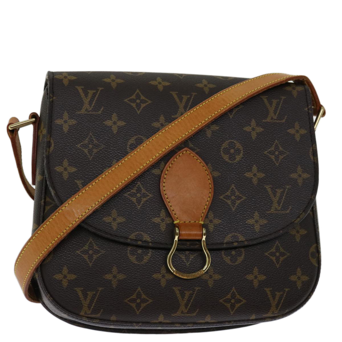 LOUIS VUITTON Monogram Saint Cloud GM Shoulder Bag M51242 LV Auth yk10994