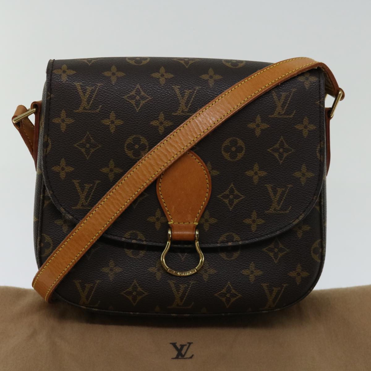 LOUIS VUITTON Monogram Saint Cloud GM Shoulder Bag M51242 LV Auth yk10994