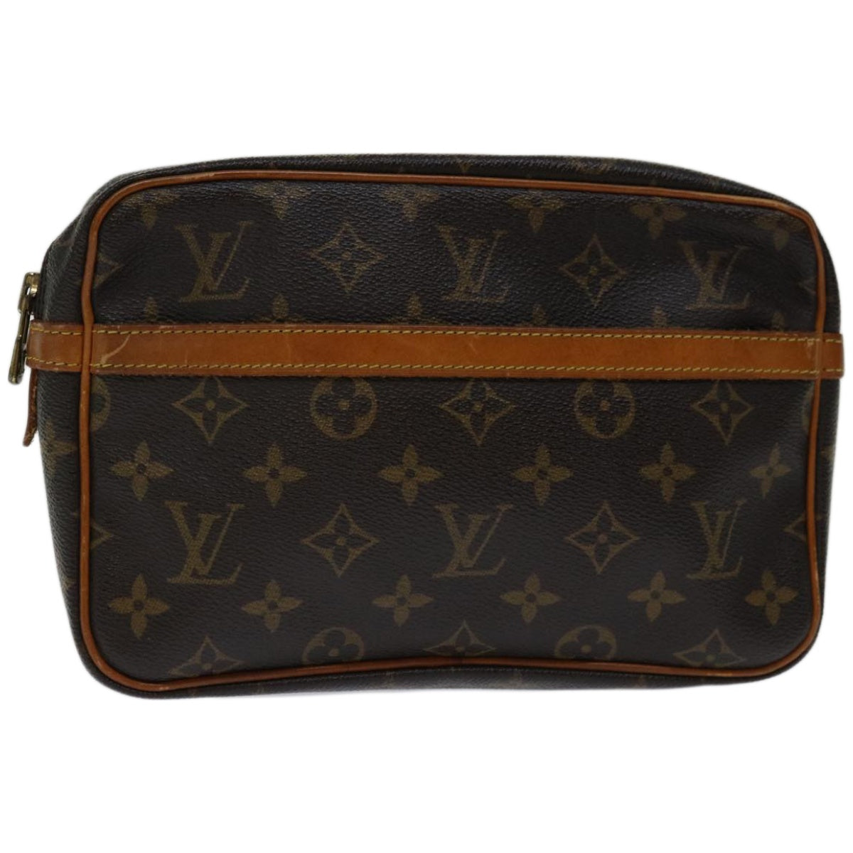 LOUIS VUITTON Monogram Compiegne 23 Clutch Bag M51847 LV Auth yk10999