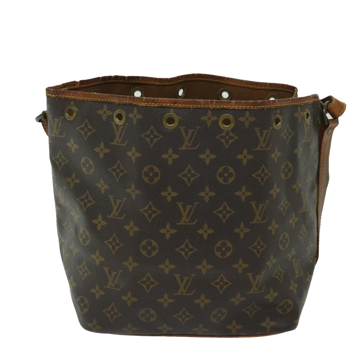 LOUIS VUITTON Monogram Petit Noe Shoulder Bag M42226 LV Auth yk11003