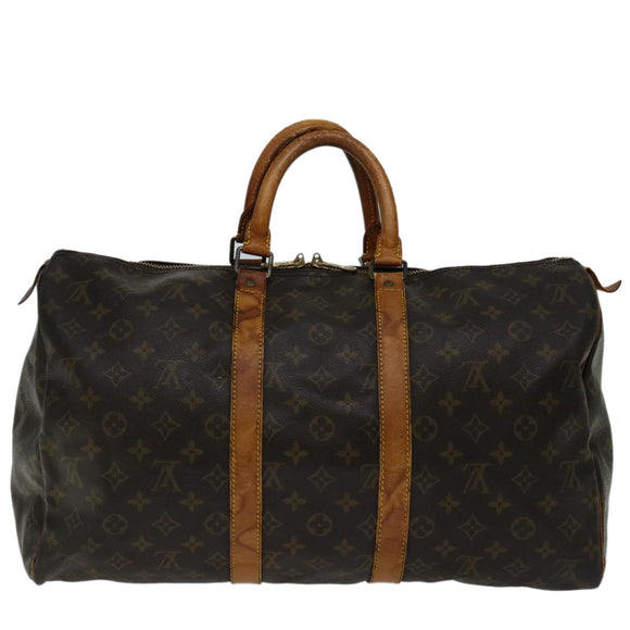 LOUIS VUITTON Monogram Keepall 45 Boston Bag M41428 LV Auth yk11007
