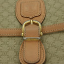 CELINE Macadam Canvas Shoulder Bag Beige Auth yk11025-17