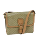CELINE Macadam Canvas Shoulder Bag Beige Auth yk11025-1