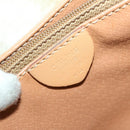 CELINE Macadam Canvas Shoulder Bag Beige Auth yk11025-12