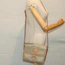 CELINE Macadam Canvas Shoulder Bag Beige Auth yk11025-22