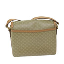 CELINE Macadam Canvas Shoulder Bag Beige Auth yk11025-2